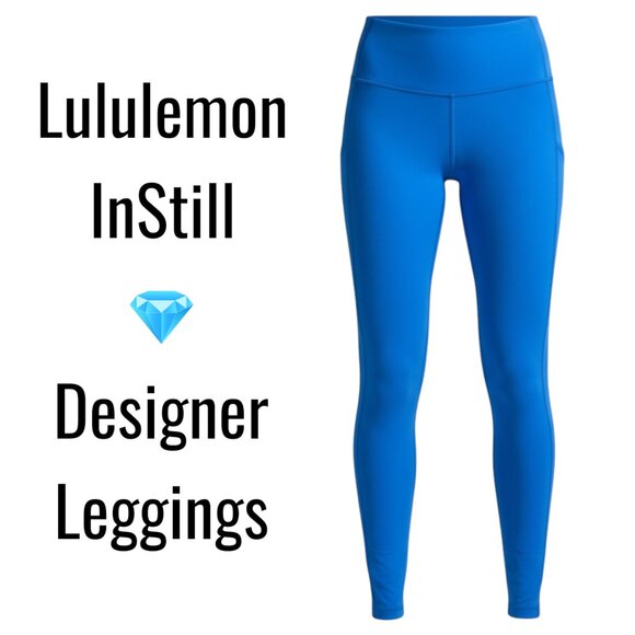 Lululemon InStill High-Rise Tight 25" Placid Blue 0 Soft Sculpting Leggings Yoga - Picture 1 of 8